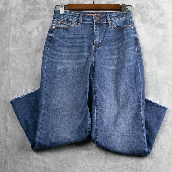 Judy Blue Women's Jeans Wide Crop Blue Size 1/25 Stretch Cotton - Picture 1 of 15